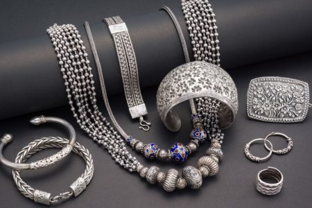 A collection of silver jewelry. Is sterling silver worth something?